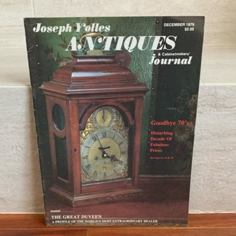Antiques & Cabinetmakers Journal Dec 1979 Joseph Yolles Vintage Very Good